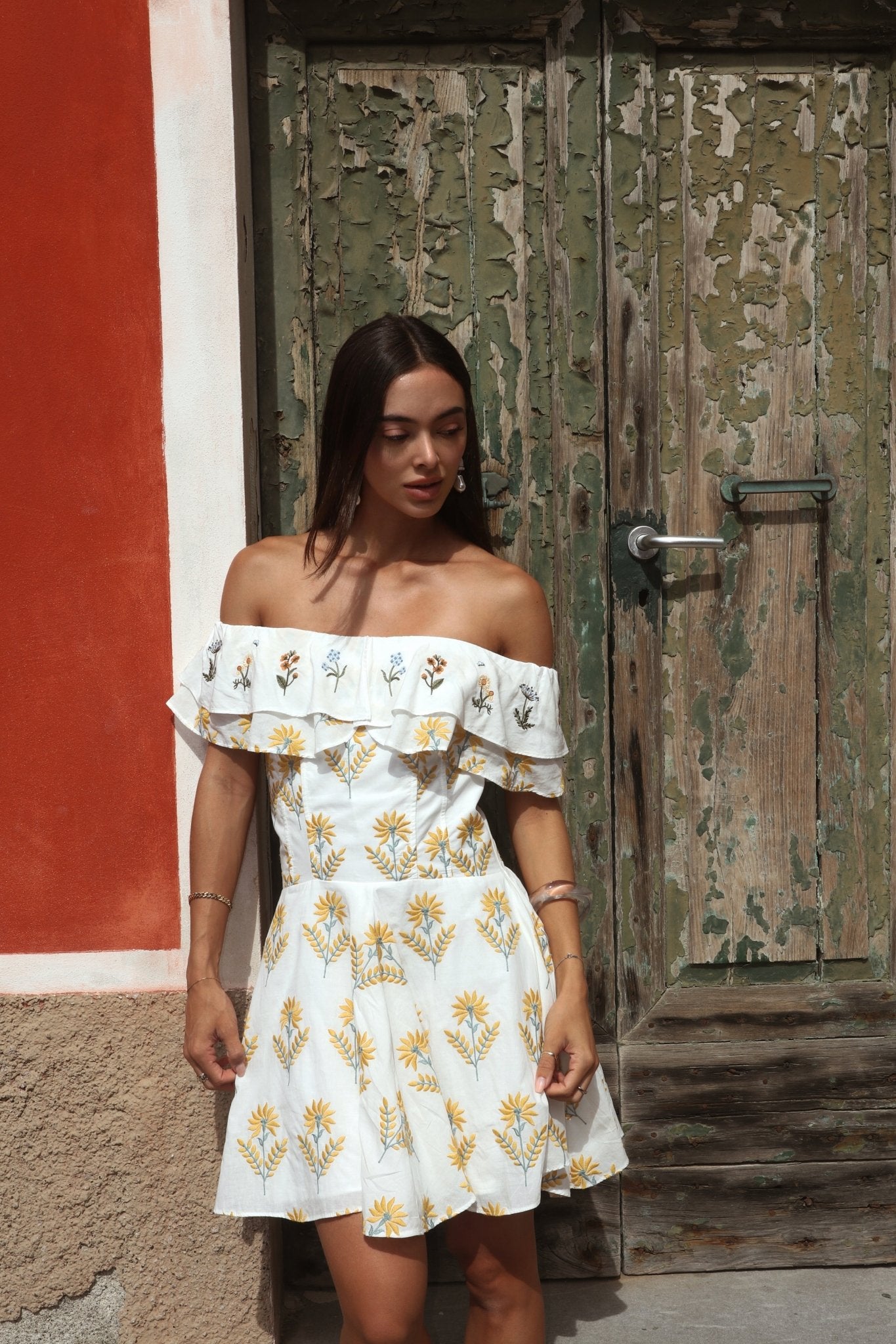 CAMELIA MINI DRESS - Rosa Pistacho