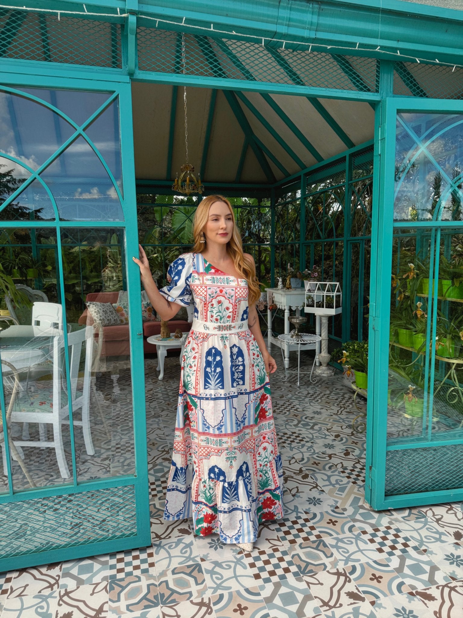 MAXI DRESS DELHI - Rosa Pistacho