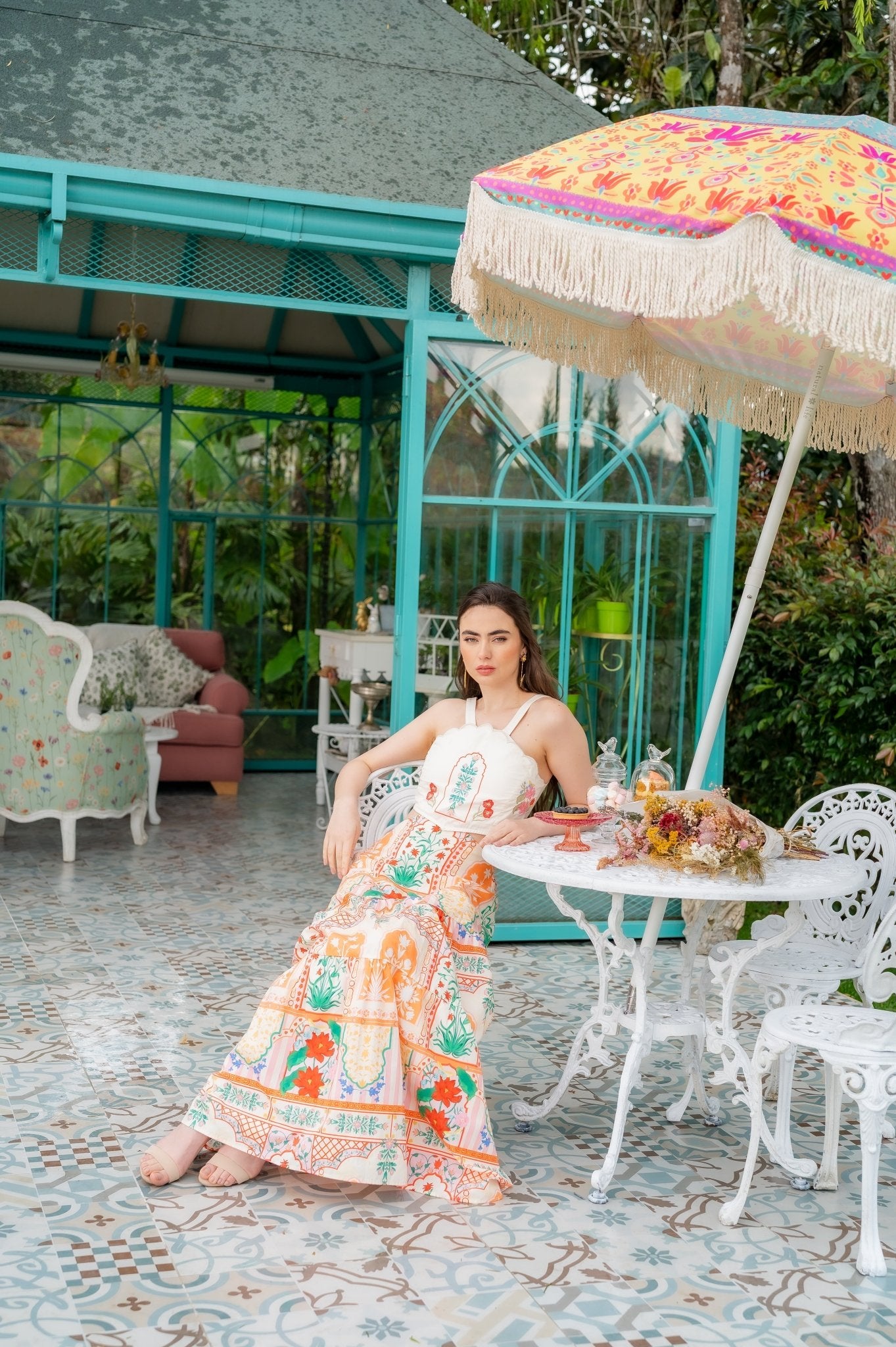 MAXI DRESS JAIPUR - Rosa Pistacho
