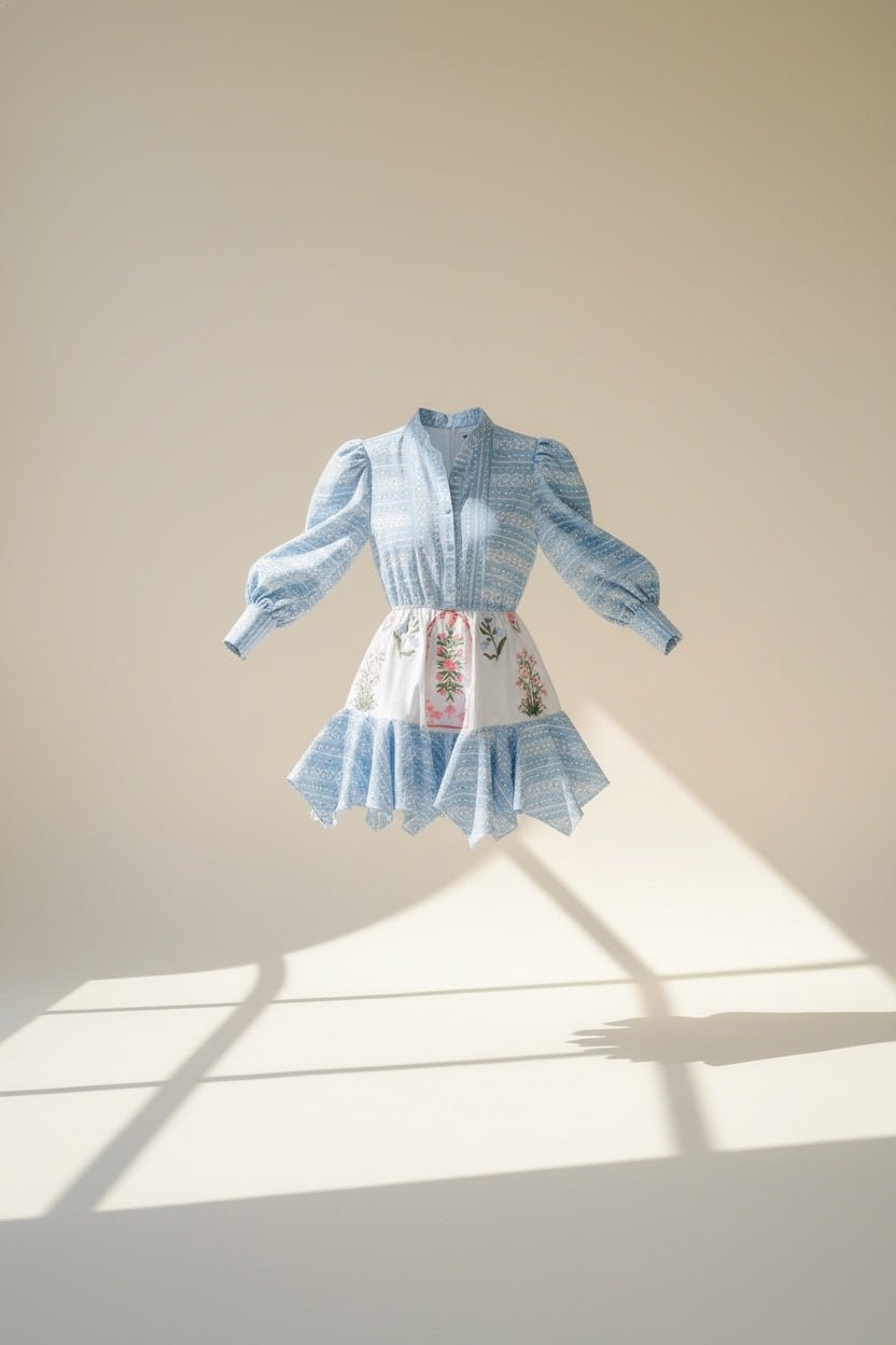 MERAKI mini dress - Rosa Pistacho