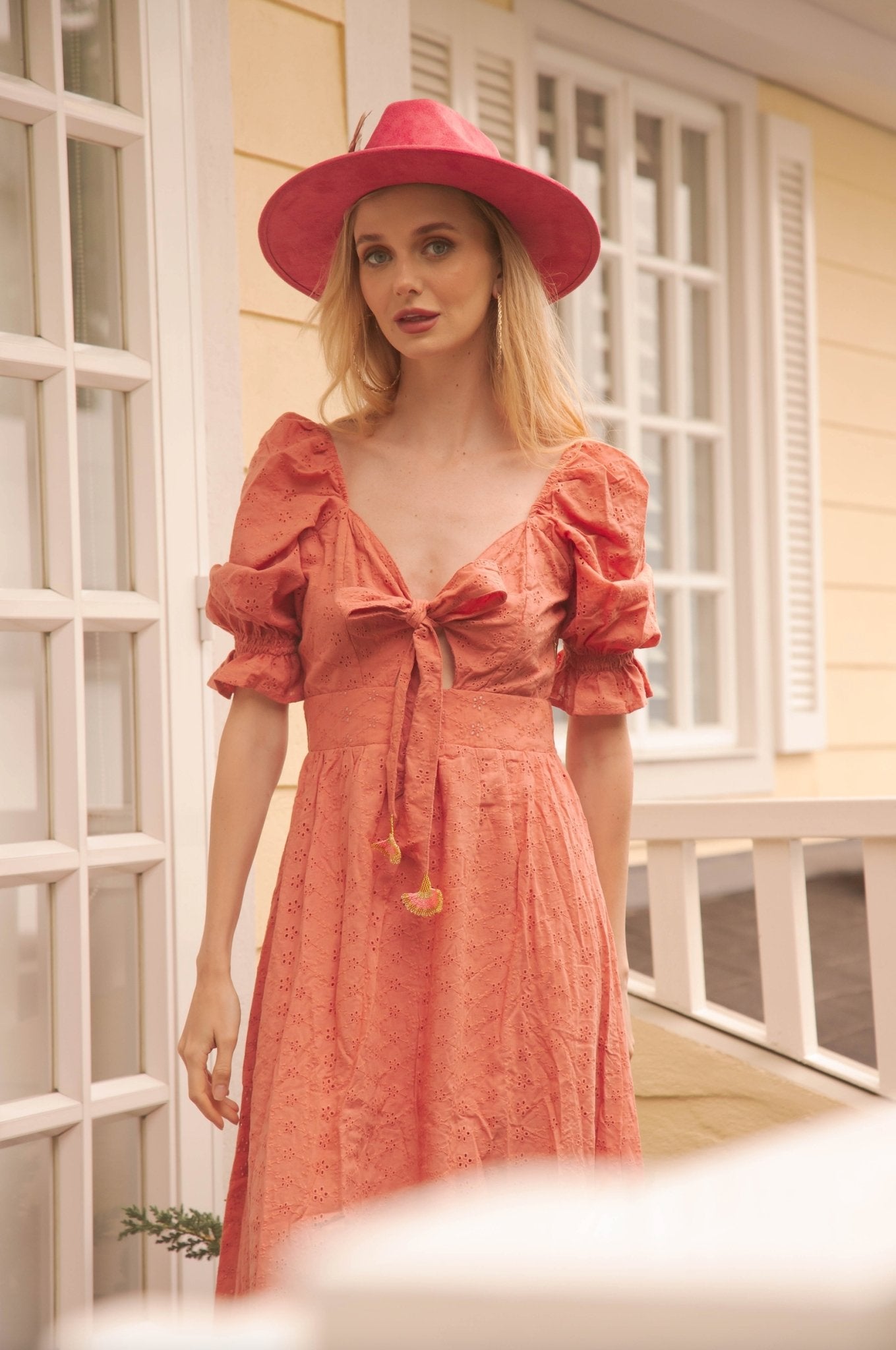 Ambari ojalillo maxi dress - Rosa Pistacho