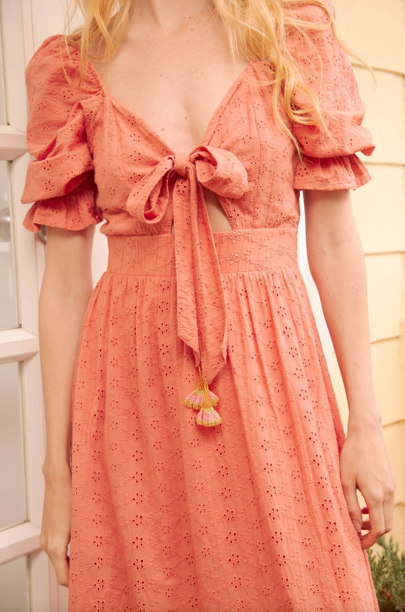 Ambari ojalillo maxi dress - Rosa Pistacho