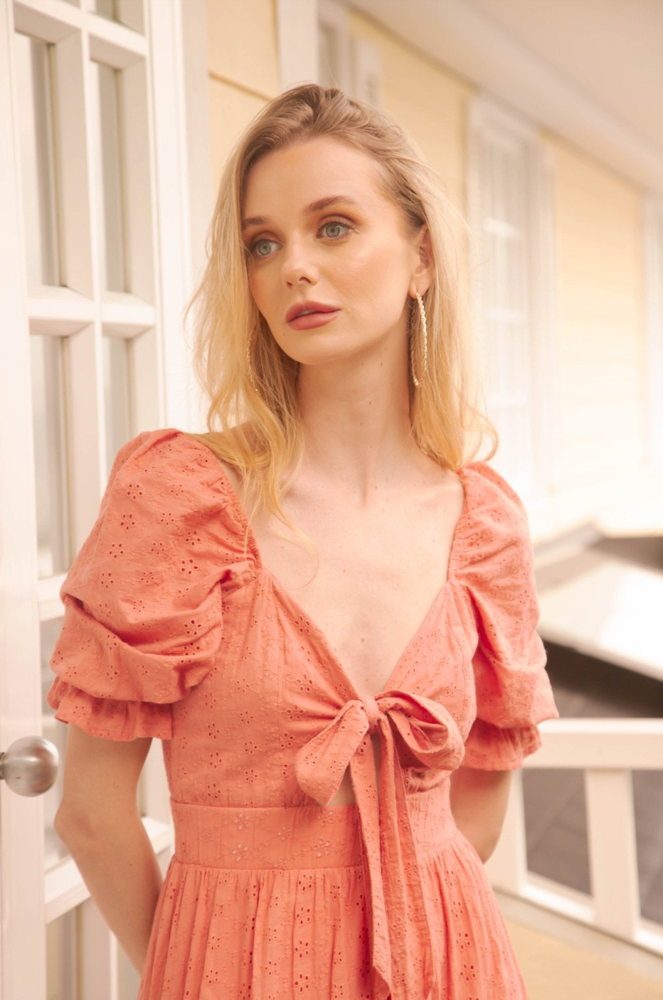 Ambari ojalillo maxi dress - Rosa Pistacho