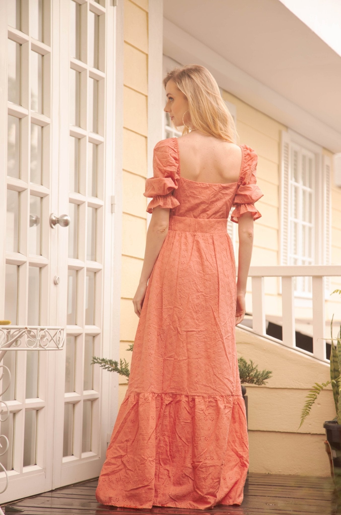Ambari ojalillo maxi dress - Rosa Pistacho