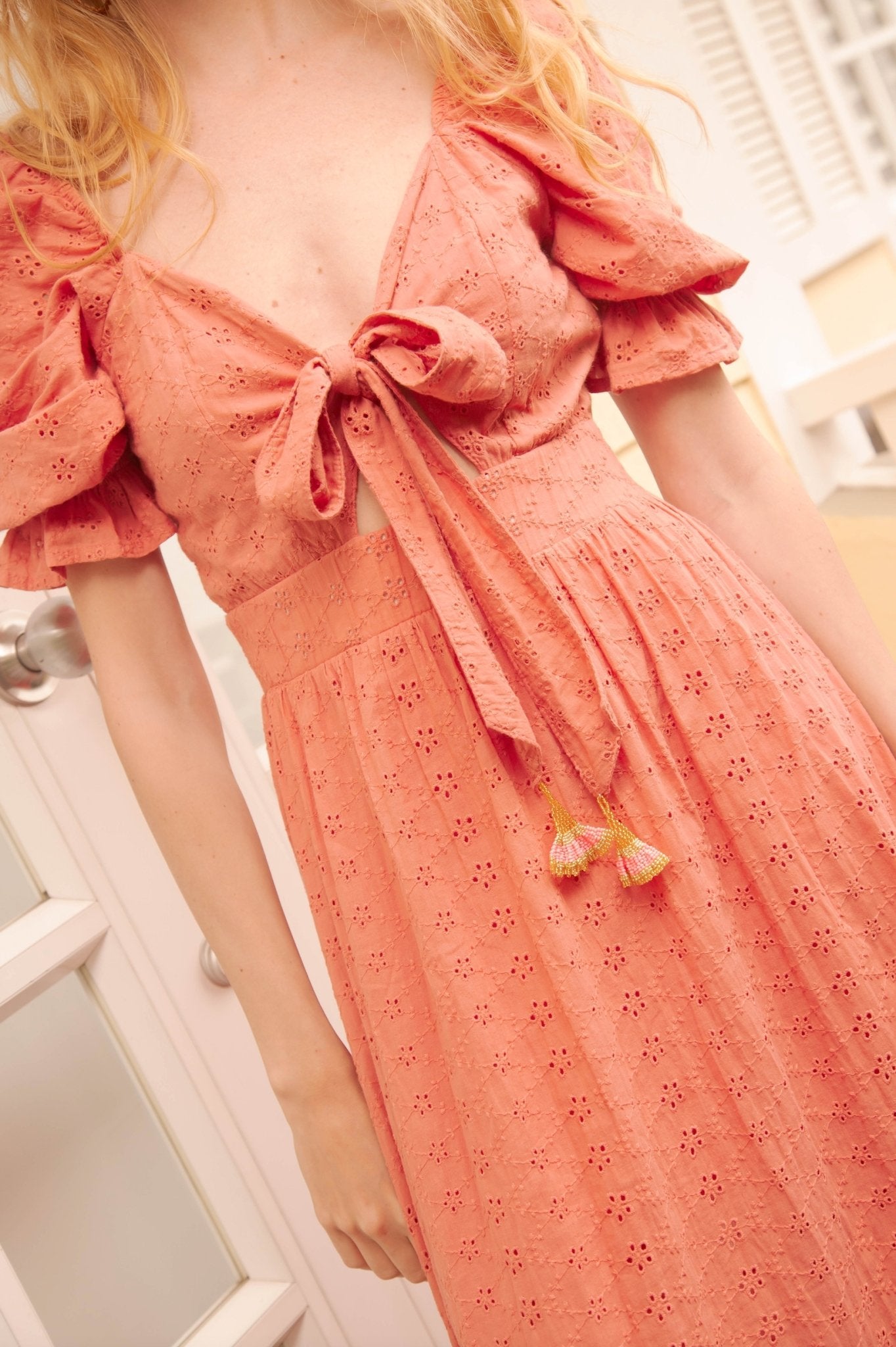 Ambari ojalillo maxi dress - Rosa Pistacho