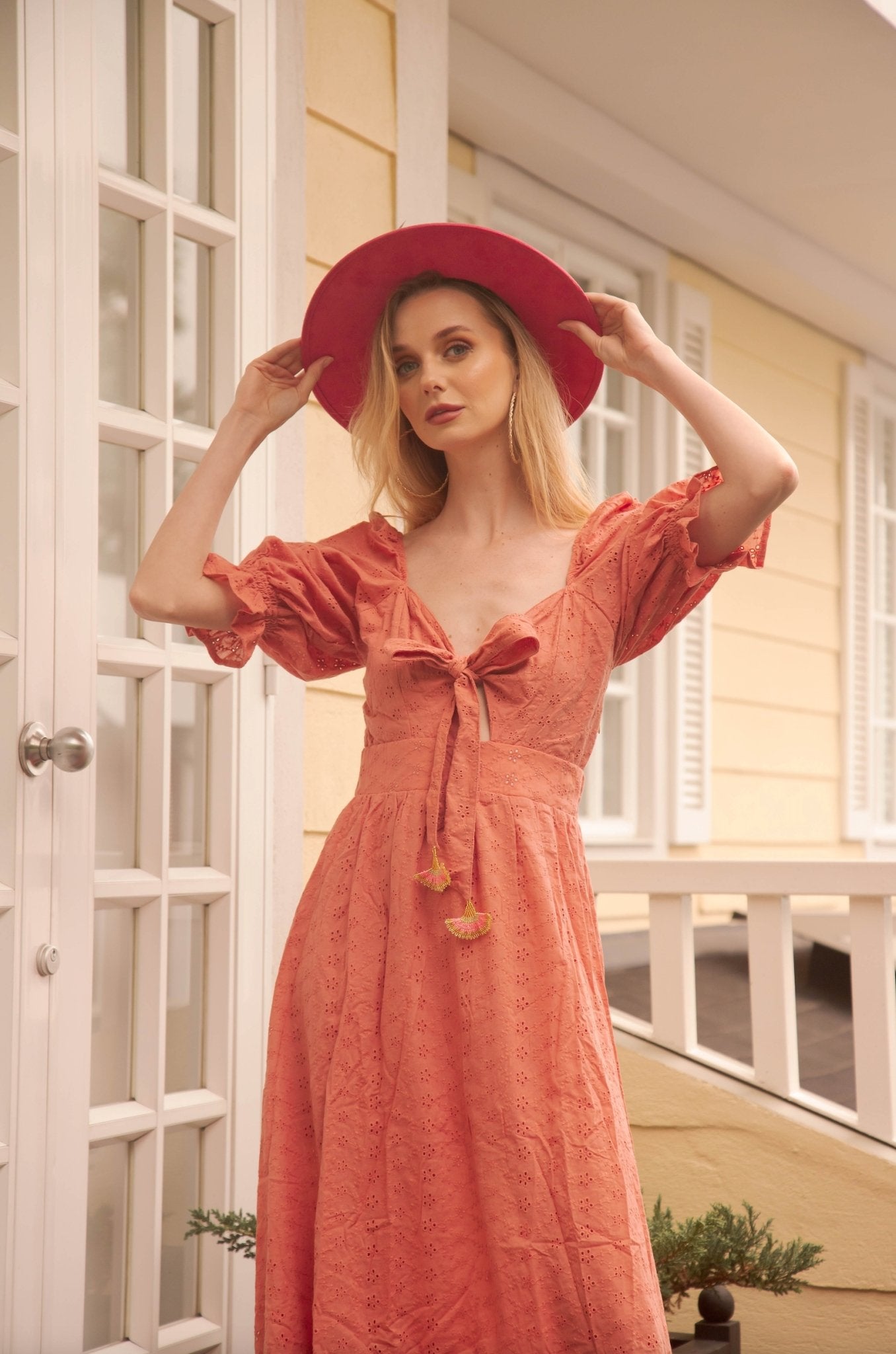 Ambari ojalillo maxi dress - Rosa Pistacho