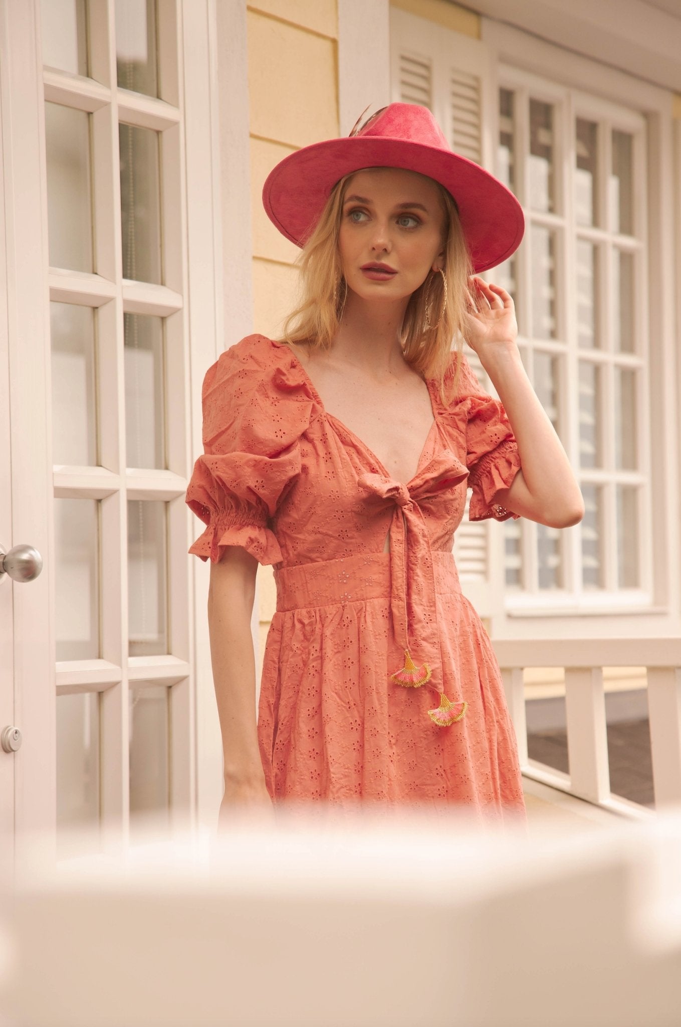 Ambari ojalillo maxi dress - Rosa Pistacho
