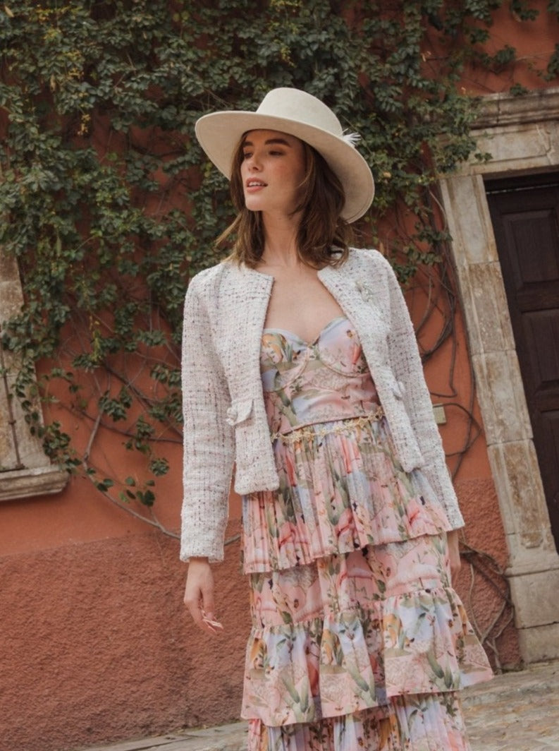 CHAQUETA ROYAL STARS - Rosa Pistacho