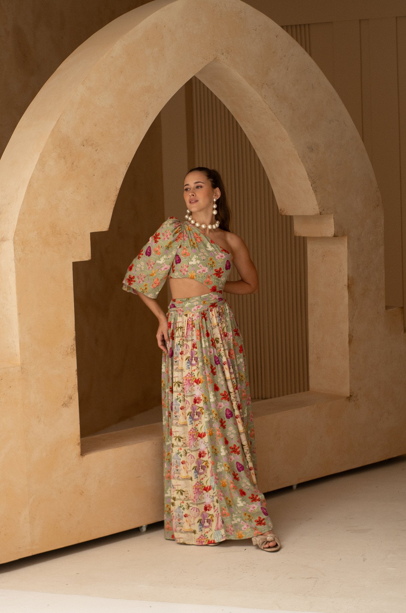 GARDENIA MAXI DRESS - Rosa Pistacho