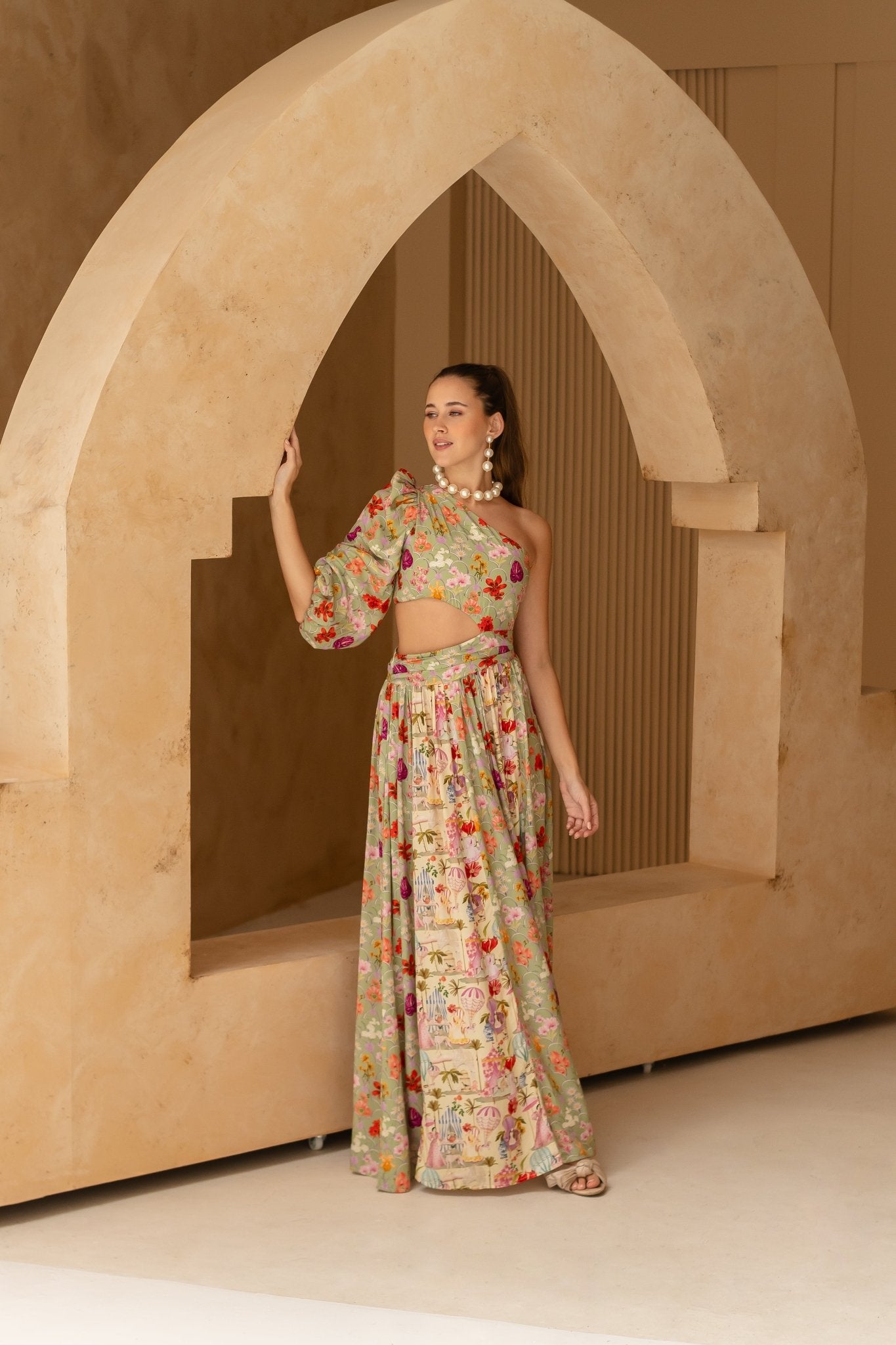 GARDENIA MAXI DRESS - Rosa Pistacho