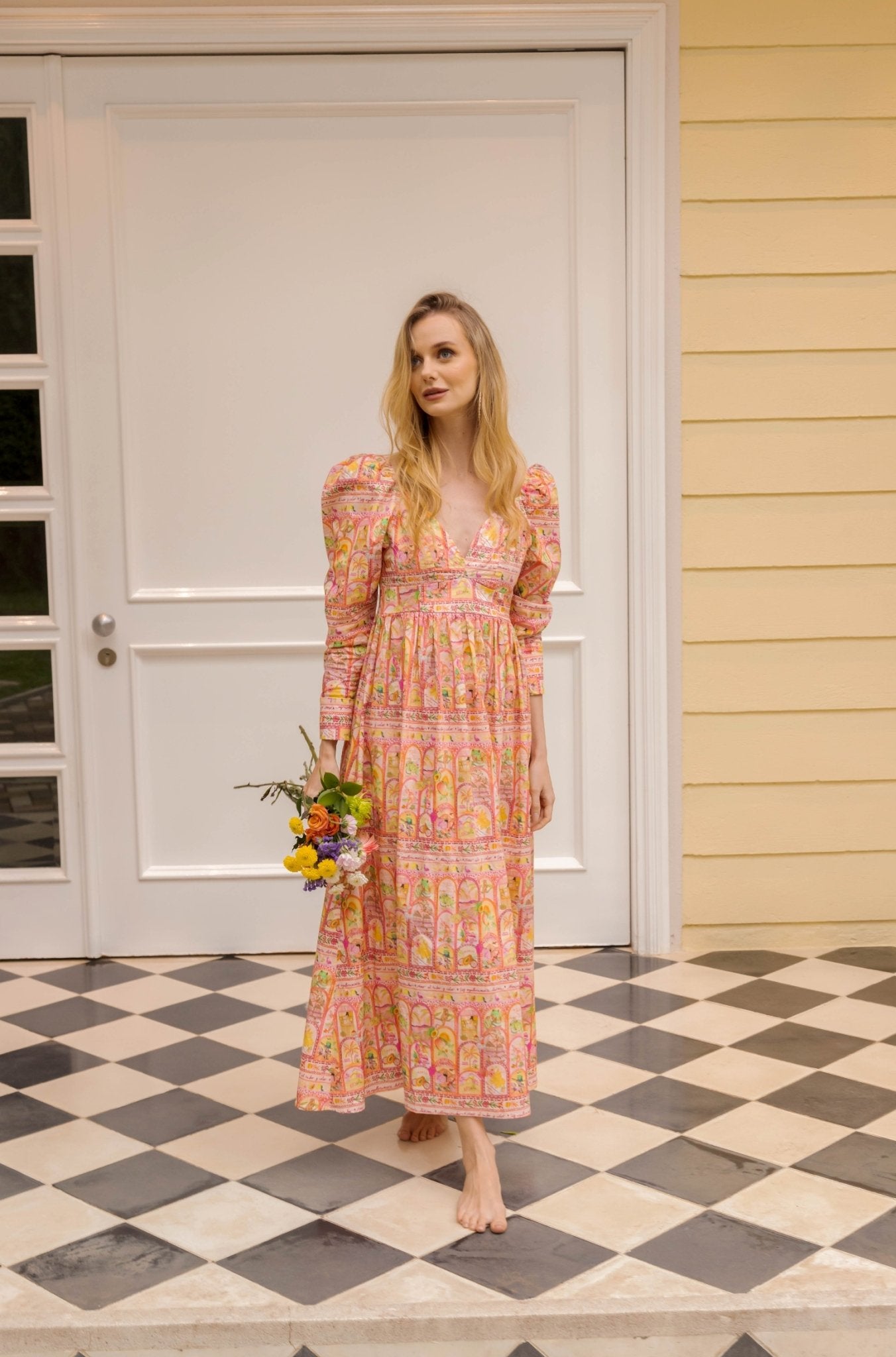 PAPAYA MIDI DRESS - Rosa Pistacho