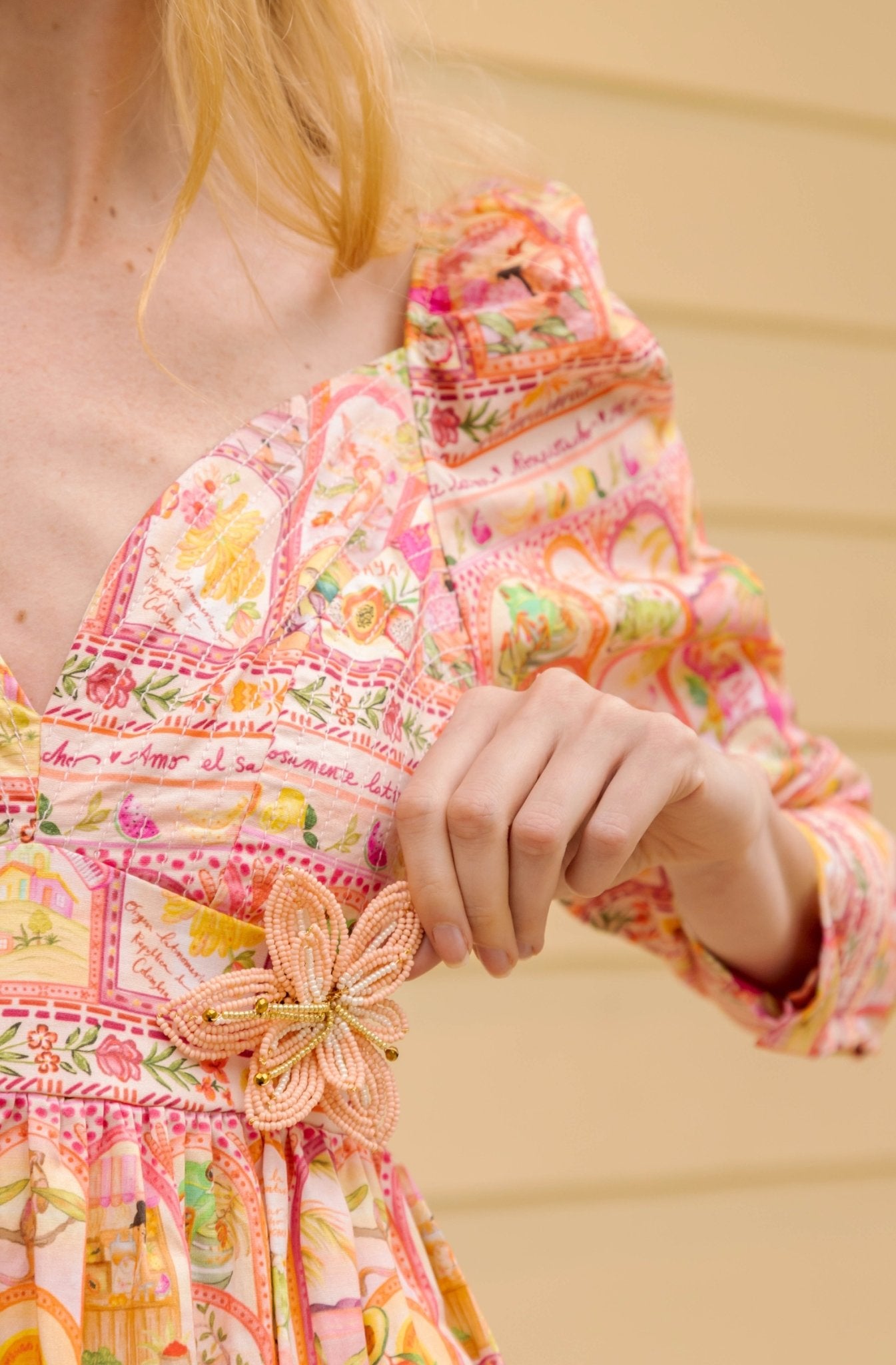 PAPAYA MIDI DRESS - Rosa Pistacho