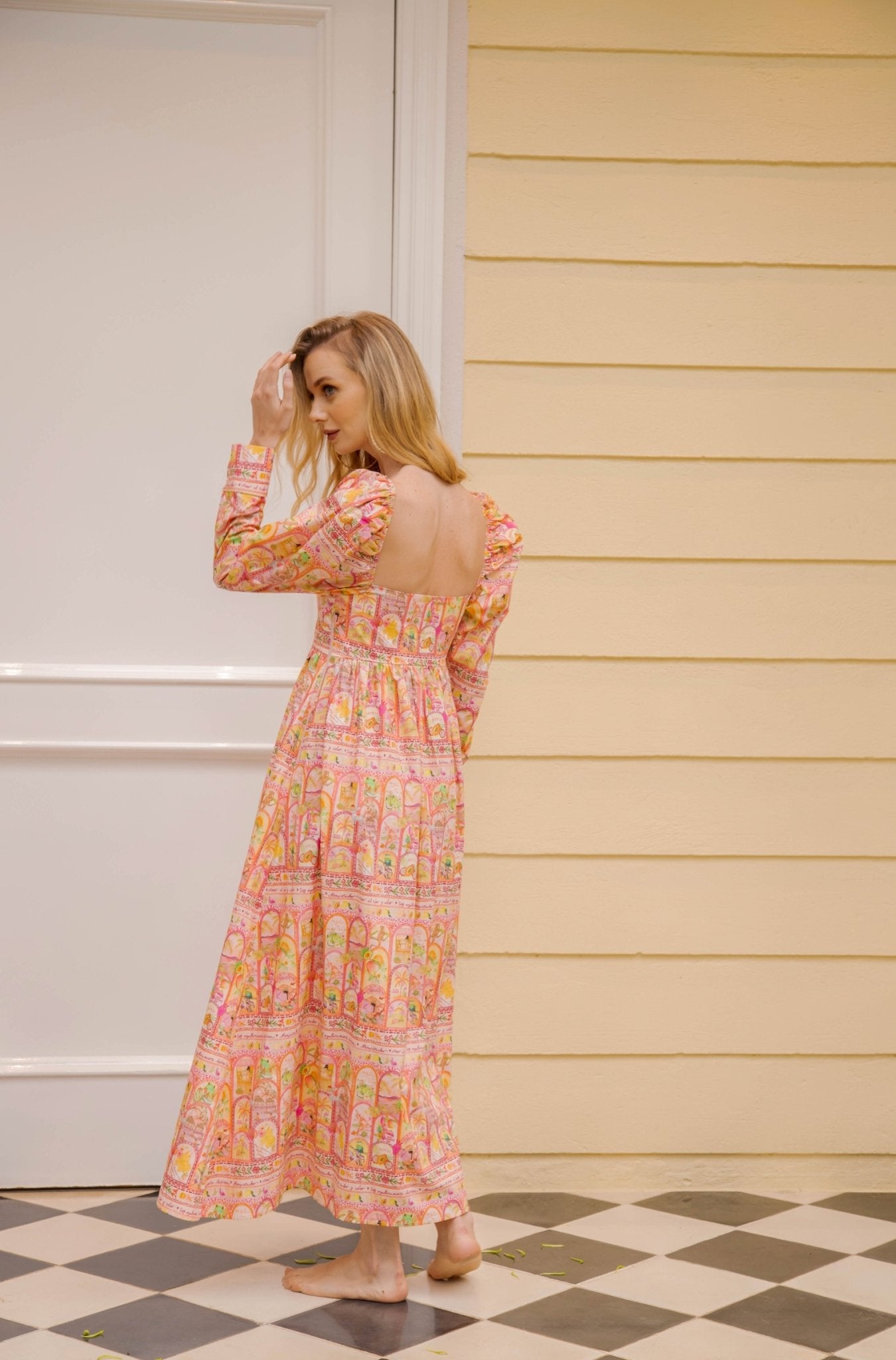PAPAYA MIDI DRESS - Rosa Pistacho